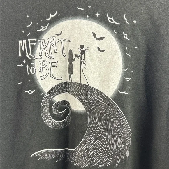 Disney Nightmare Before Christmas Unisex Graphic Hoodie Black Hoodie Size XL - Picture 6 of 6